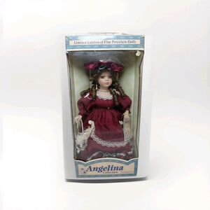 Holiday Porcelain Doll Angelina Collection Timeless Treasures Limited Edition